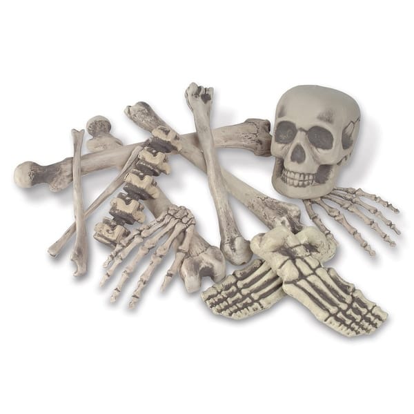 Shop Pack Of 72 Spooky Skeleton Bag O Bones Halloween Decorations 6 16 On Sale Overstock 16664472
