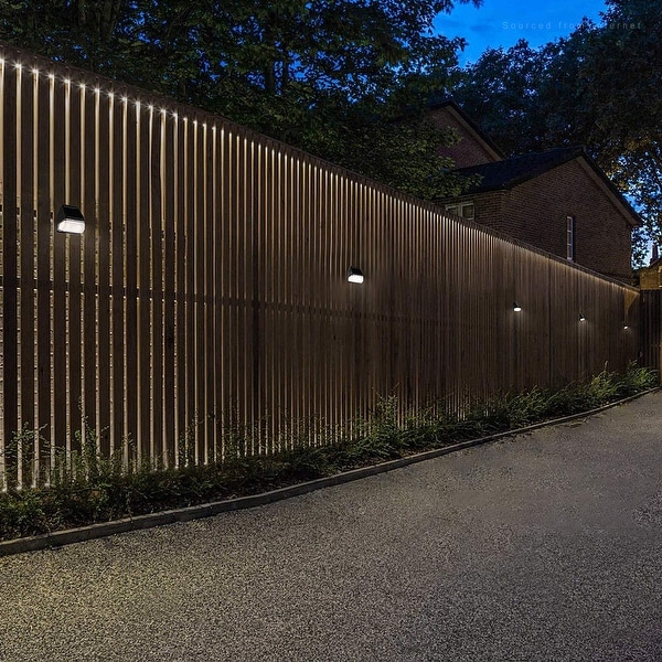 LED Solar Powered Fence Lights Dusk to Dawn Waterproof 4000K Pack of 6 On Sale Bed Bath Beyond 30427183