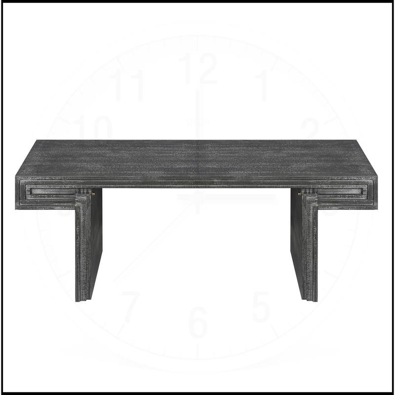 Double-Tier American Vintage Industrial Coffee Table