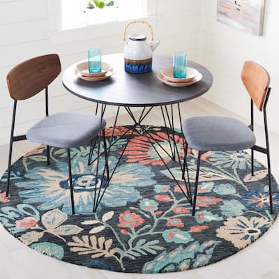 SAFAVIEH Handmade Jardin Pieternel Country Floral Wool Rug
