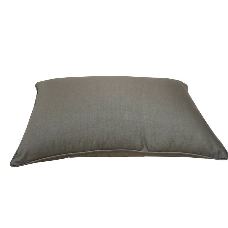 Home&Manor Premium Silk Throw Lumbar Olive