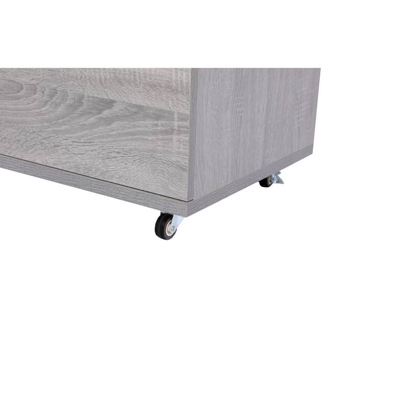 5 Drawer Storage Cabinet with Wheels Tall Dresser Modern Design Movable