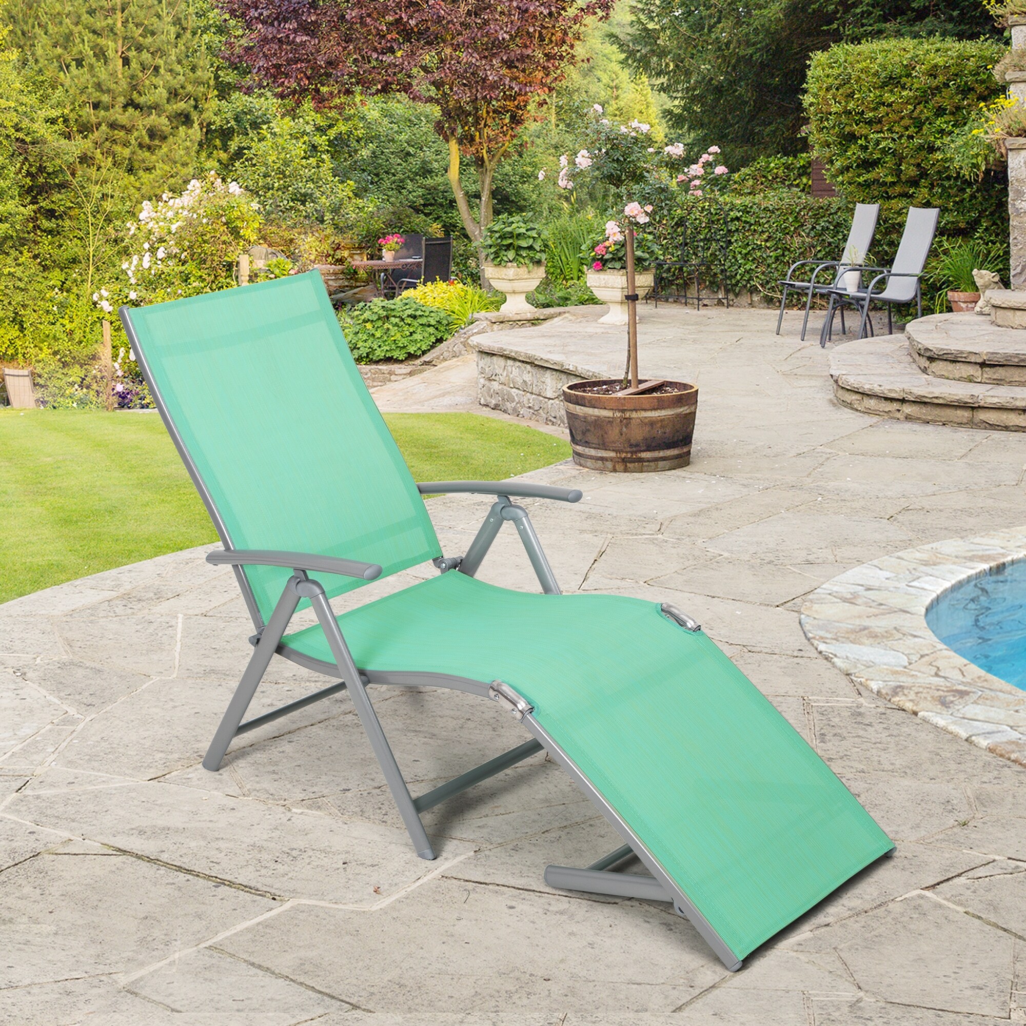 Portable folding chaise lounge sales