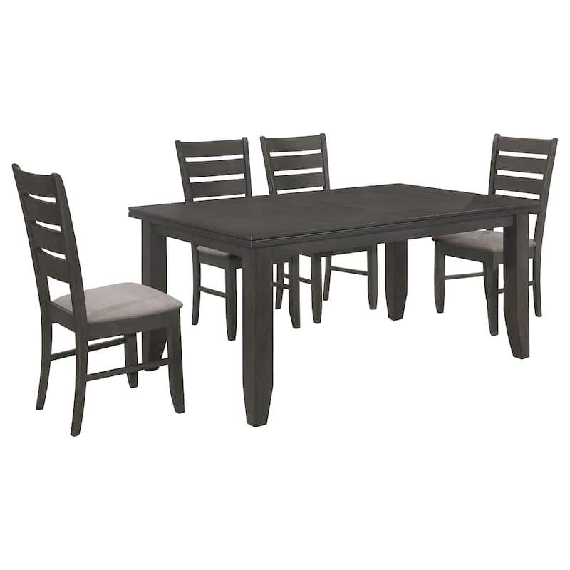 Dalila Rectangular Wood Frame Dining Table Set