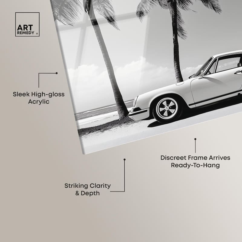 Analog Vintage Car Acrylic by Art Remedy, Ready to Hang