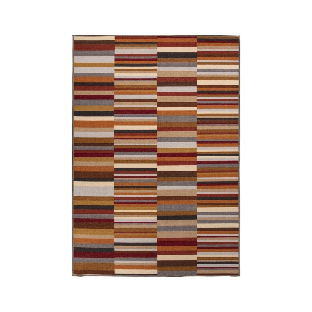 Superior Arden Modern Striped Indoor Outdoor Area Rug