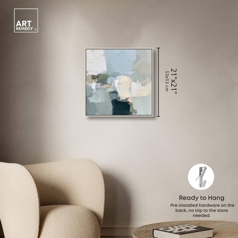 Seafoam and Sand I Canvas by Art Remedy