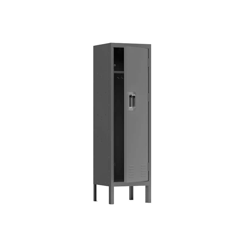 1 Door Tall Single Metal Locker-Retro Style Storage Cabinet--Industrial Furniture