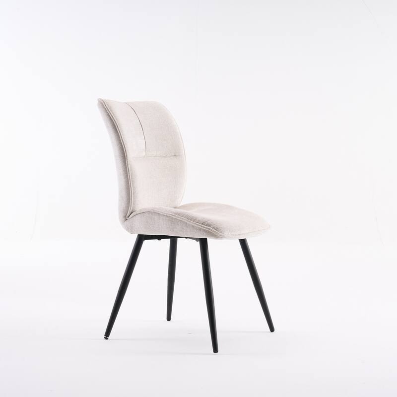 Dining Chairs Set of 2, Armless Kitchen Chairs, Soft Cushion