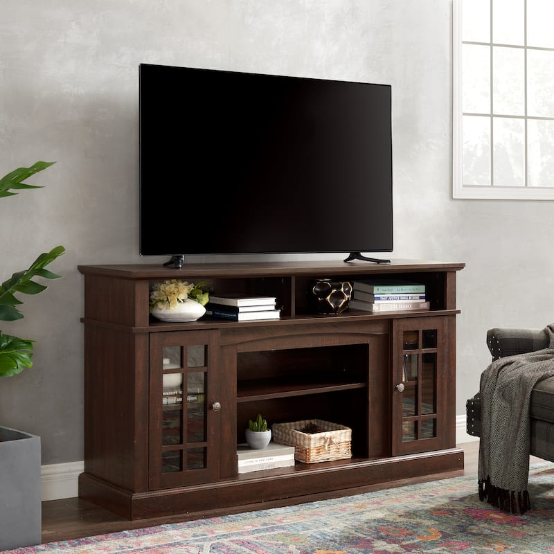 TV Stand with Adjustable Shelves, Media Console with Storage Cabinet, Entertainment Center with Cable Management