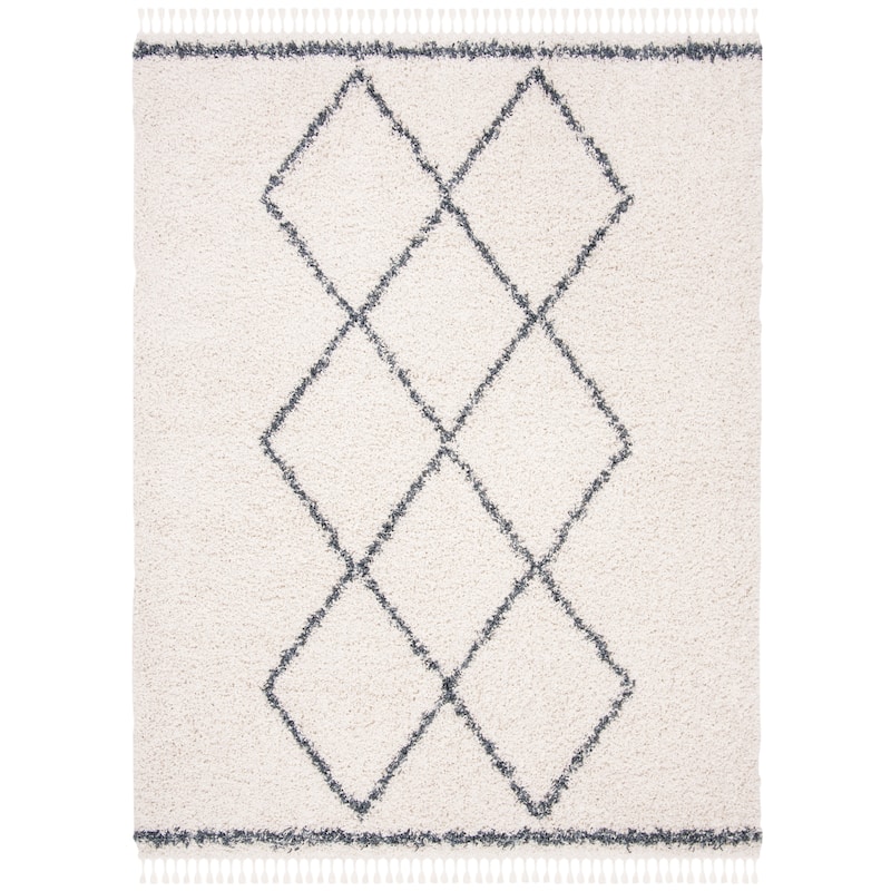SAFAVIEH Pro Luxe Shag Dile Moroccan Tassel 2.4-inch Thick