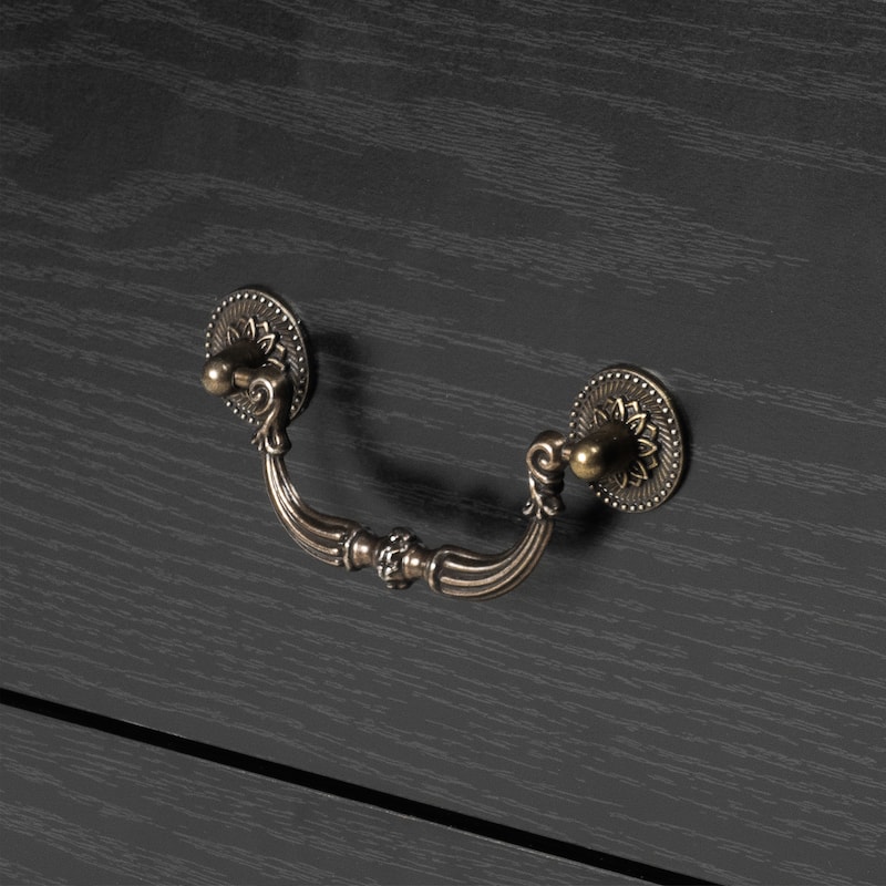 247 Shop At Home Marie 2-Drawer Set of 2 Nightstands with Open Storage Shelf