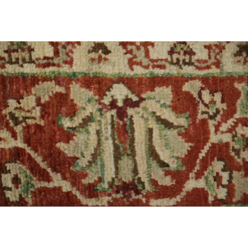 Hand Knotted Oriental 100% Wool Carpet Traditional All-Over Navy Blue & Blues Ziegler Area Rug - 5' 10'' X 4' 1''