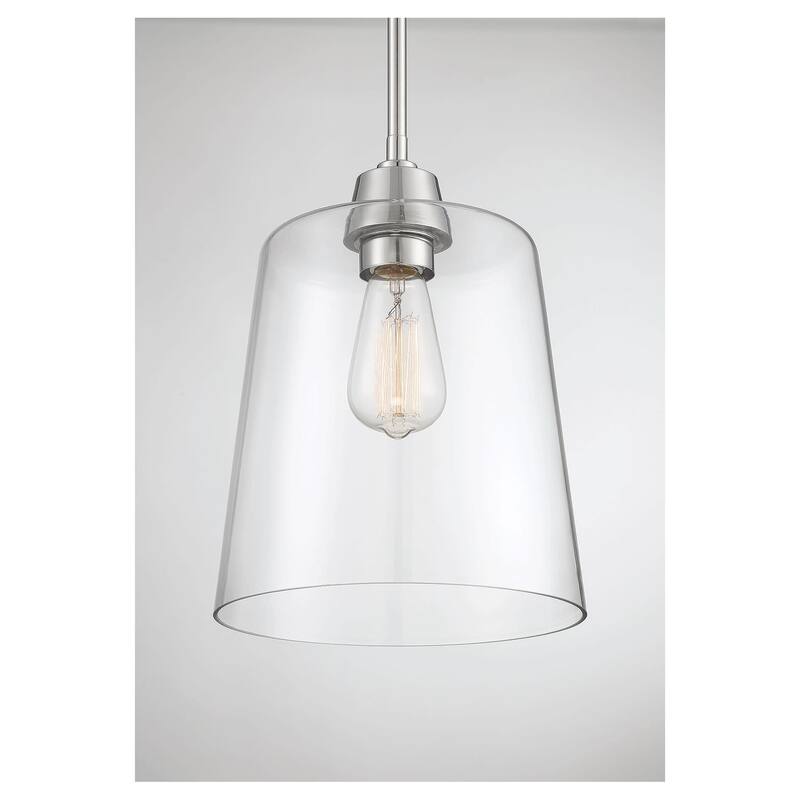 Meridian M70081 Single Light 10" Wide Mini Pendant with Clear Glass