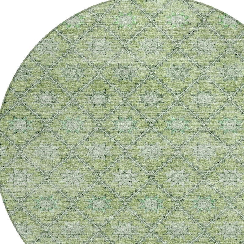 HomeRoots Floral Transitional Rectangle Outdoor Rug