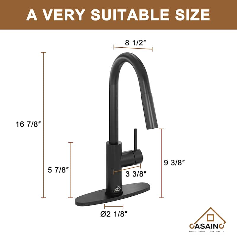 Pull Down Sprayer Kitchen Faucet with Infrared Sensor