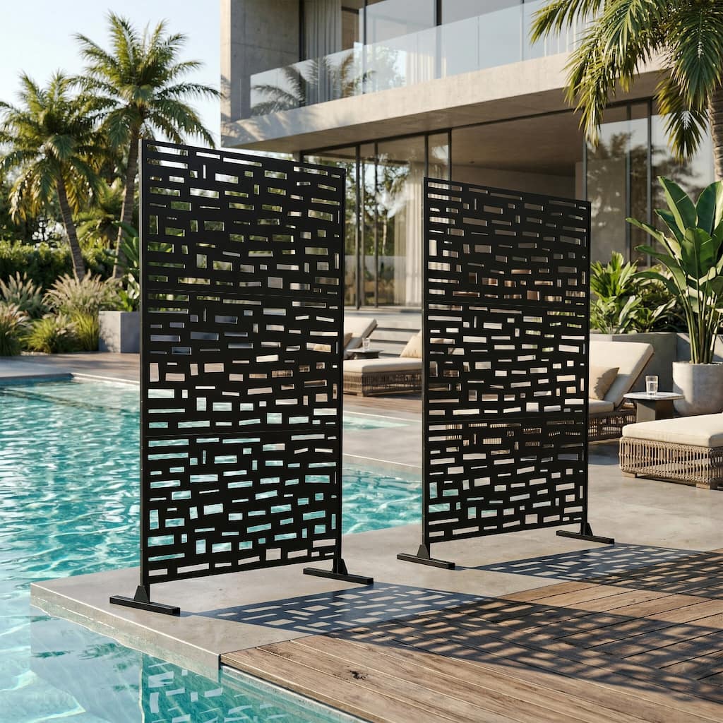 Weather-Resistant Outdoor Garden Metal Privacy Screen