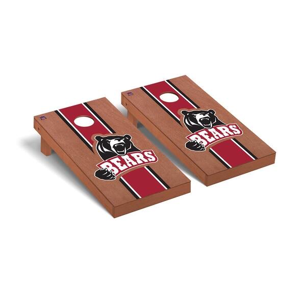 slide 2 of 5, Lenoir Rhyne Bears Rosewood Cornhole Board Set