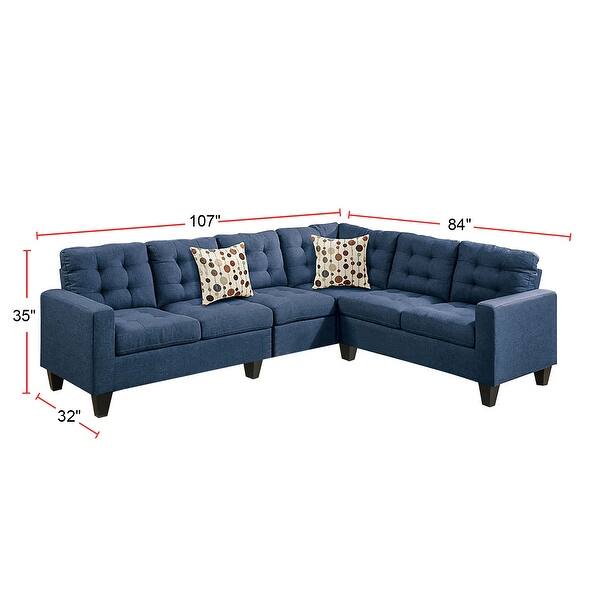 4 Piece Sectional Sofa with Pillows Bed Bath & Beyond 33788950