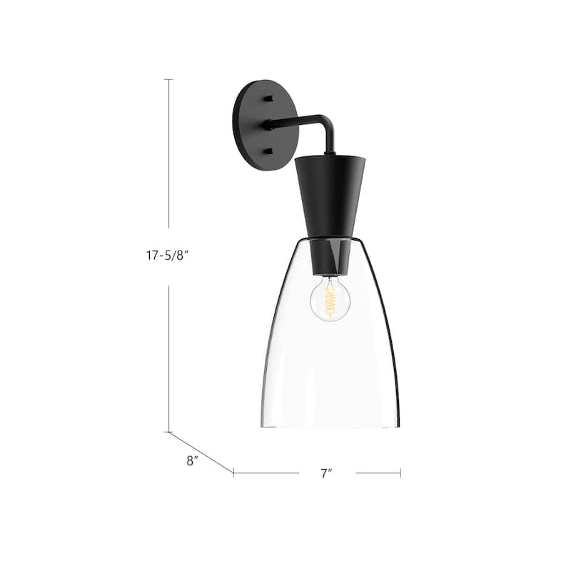 Alora Lighting WV534007CL Arlo 18" Tall Wall Sconce with Clear Glass