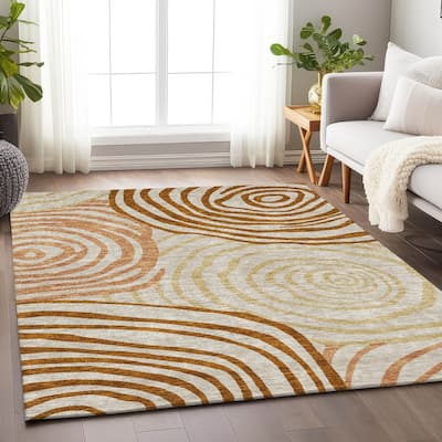 Premium Washable Super Soft Modern Mesmerize Mayfield Rug