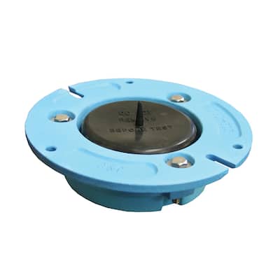 Jones Stephens C40500 4 X 2 Closet Flange With TEST Cap CI - Blue