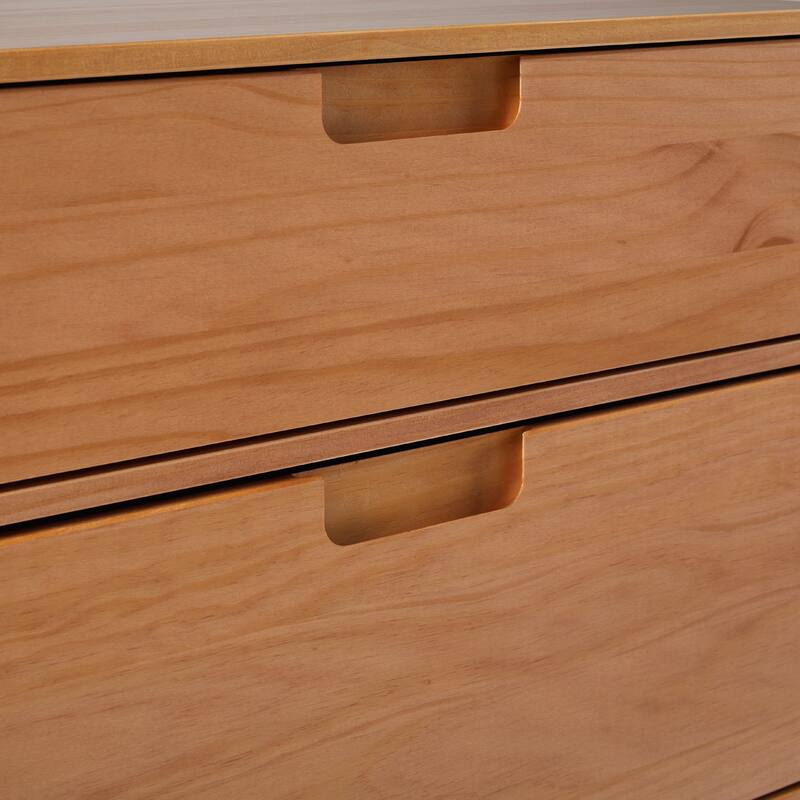 Middlebrook Mid-Century Solid Pine 3-Drawer Storage Chest