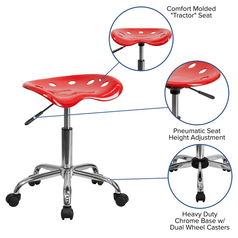 Vibrant Colored Tractor Stool