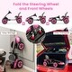 preview thumbnail 4 of 5, Pedal Powered 4-Wheel Toy Car with Adjustable Steering Wheel and Seat - 33.5" x 20" x 20"