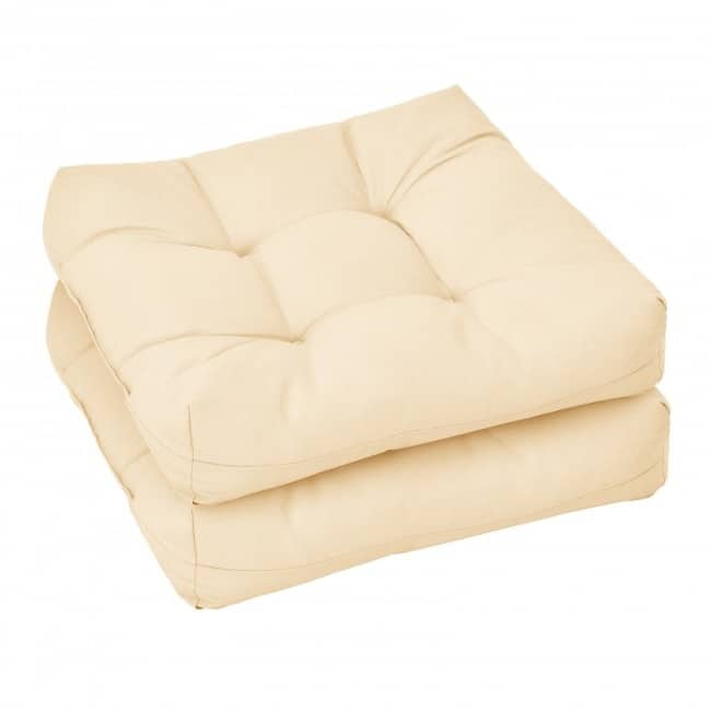 21" x 21" Patio Chair Seat Cushion Pads for Indoor and Outdoor - 21" x 21" x 4" (L x W x H)
