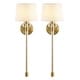 preview thumbnail 2 of 5, SAFAVIEH Lighting Athene 9-inch Wall Sconce with Bulbs (Set of 2) - 8 in. W x 9 in. D x 26 in. H