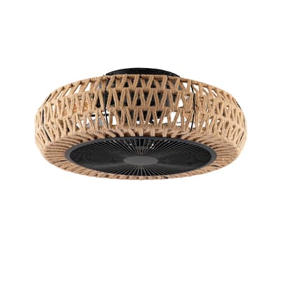 20" Vintage Rope Fan Light with Remote Control