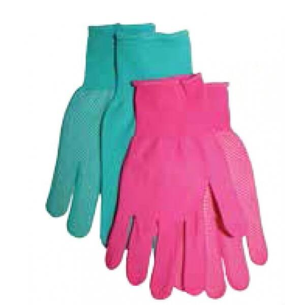 Ladies Knit Wrist Dotted Garden Gloves