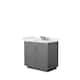Option Dark Gray, Nickel Trim, White Quartz Top