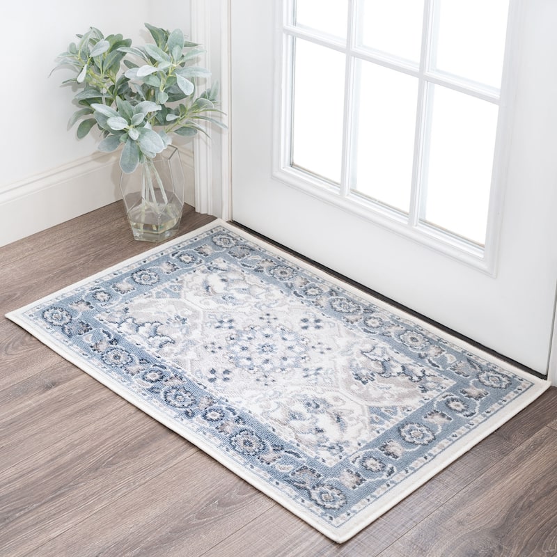 Linx Glam Border Indoor Area Rug - 2' x 2'11'' - Blue