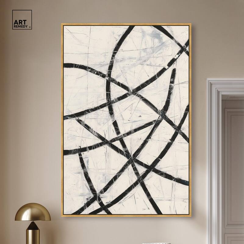 Intersecting Lines I Canvas by Art Remedy