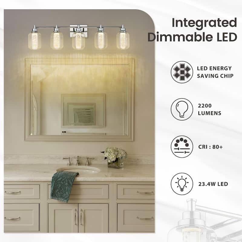 23.4W 5-Light LED Vanity Lighting Fixture