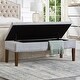 preview thumbnail 17 of 27, Tufted Bench with Storage, Solid Wooden Frame, 48"L X 18"W X 18.5"H