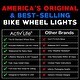 preview thumbnail 5 of 4, Activ Life LED Bike Wheel Lights (1 Tire, White), Bright & Visible for Safety & Style, Batteries Included