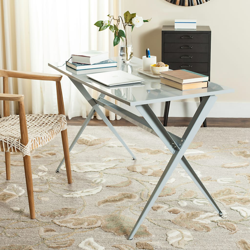 SAFAVIEH Lynette Mid-Century Modern Red Desk