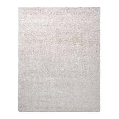 Gertmenian Ultimate Shag Solid Ivory Plush Shag Area Rug