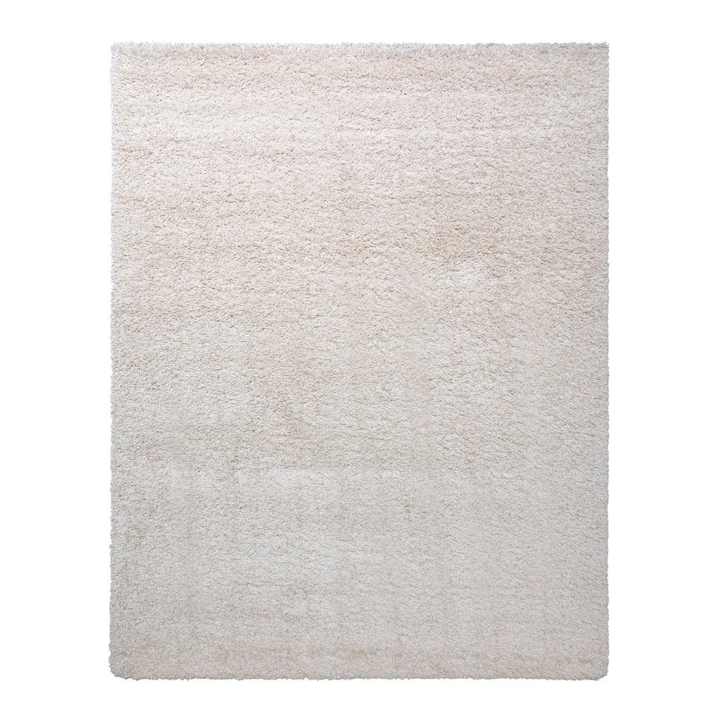 Gertmenian Ultimate Shag Solid Ivory Plush Shag Area Rug