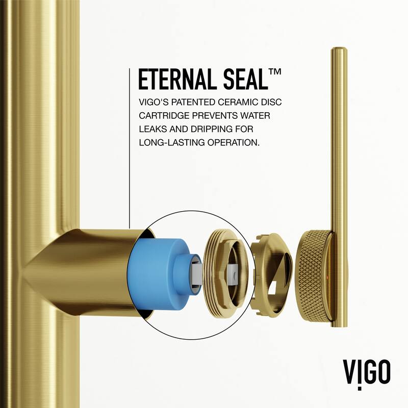 VIGO Sterling 23" H Single Handle Pull-Down Sprayer Kitchen Faucet
