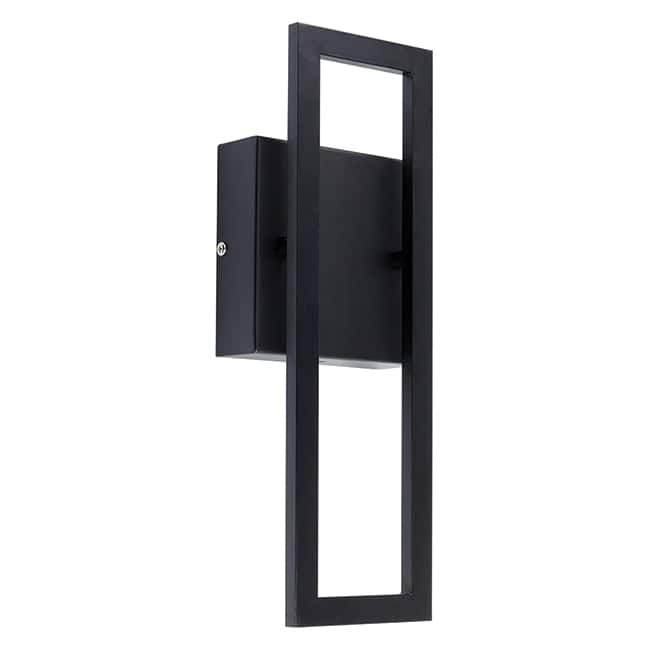 Led porch lights black, mckay wall light metal garage light