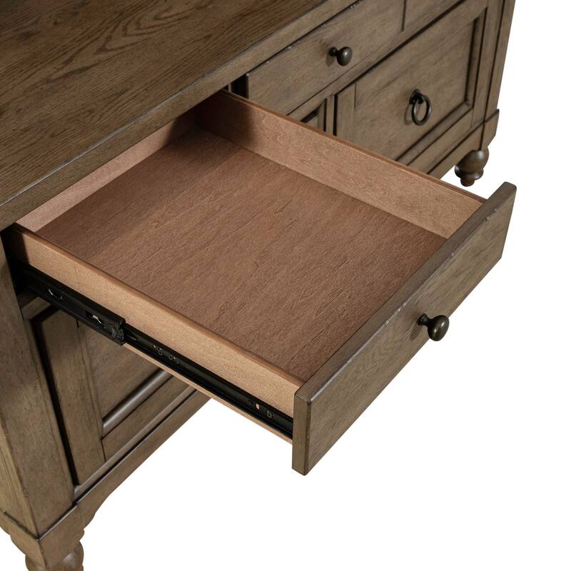 Americana Farmhouse Dusty Taupe Credenza
