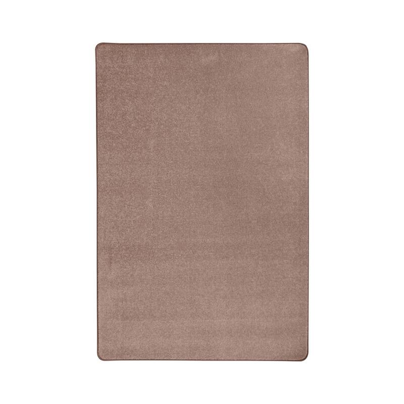 2'x7' area rug in Taupe - durable soft decorative rug for home, living room & bedroom - 7' x 7' Round