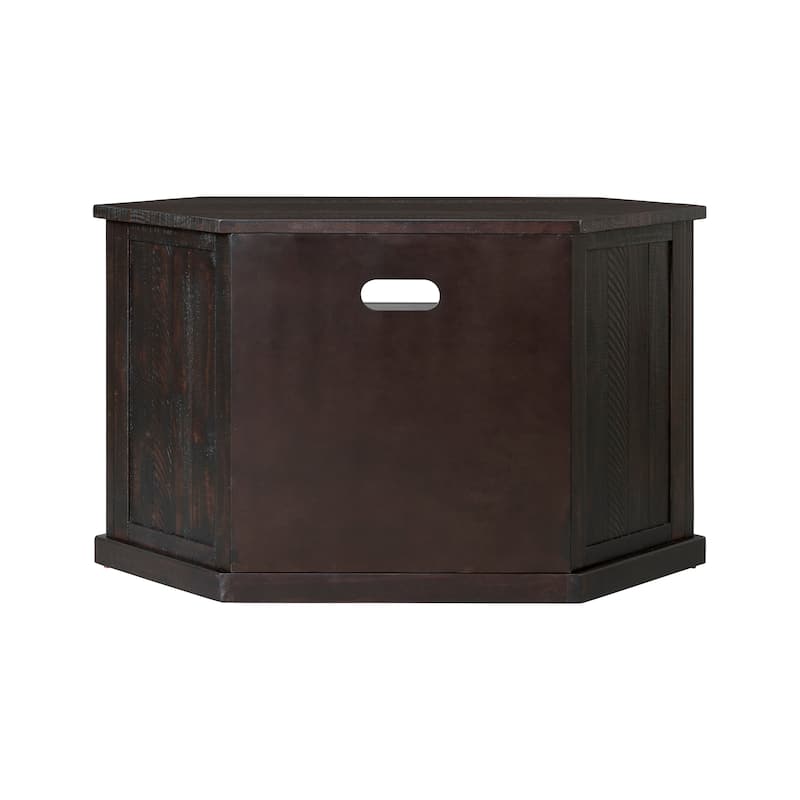 The Gray Barn Danebury Rustic 50-inch Solid Wood Corner TV Stand