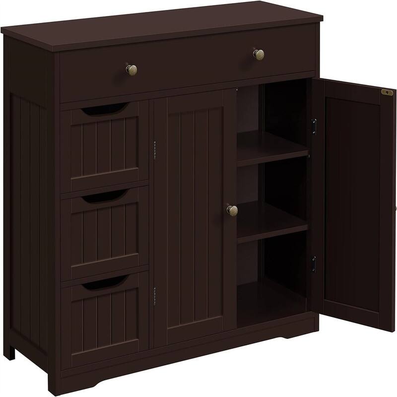 Bathroom Free-Standing Floor Cabinet - Tan