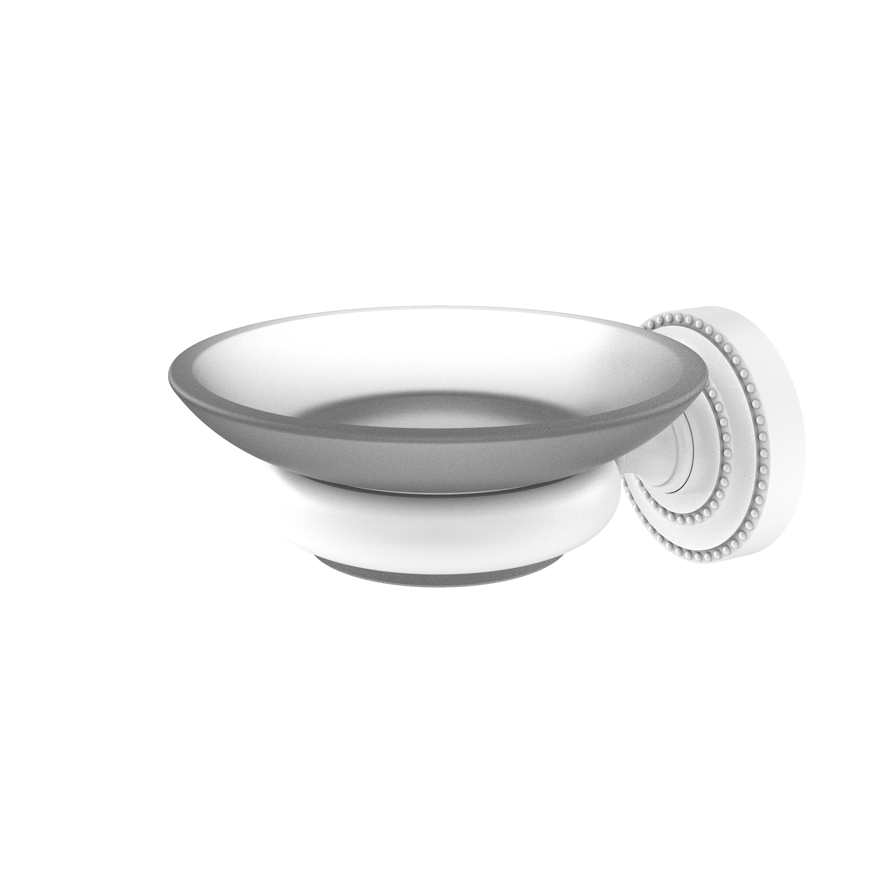 Allied Brass DT-62 Dottingham Collection Wall Mounted Soap Dish Satin Chrome