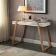 preview thumbnail 1 of 2, Strick & Bolton Luella Desk with Shelf White